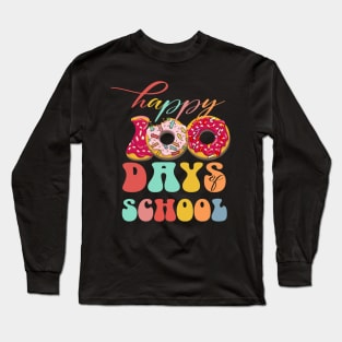 100th days of school girls boys Funny kindergarten Teachers Long Sleeve T-Shirt